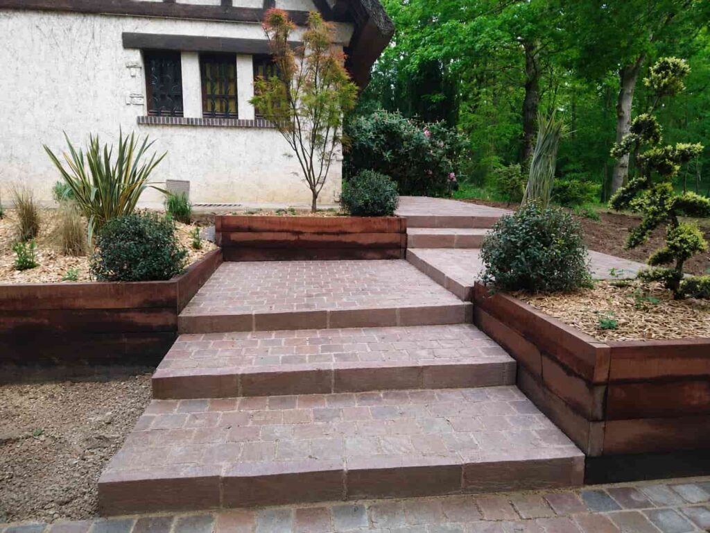 escaliers jardin